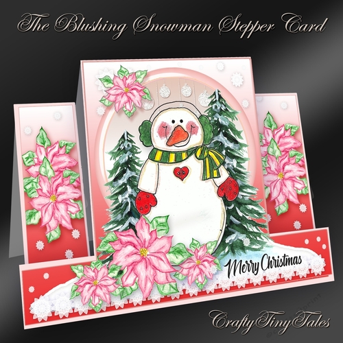 The Blushing Snowman Stepper Card Kit-5