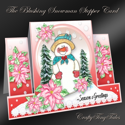 The Blushing Snowman Stepper Card Kit-6