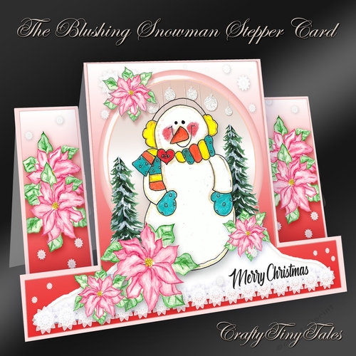 The Blushing Snowman Stepper Card Kit-7