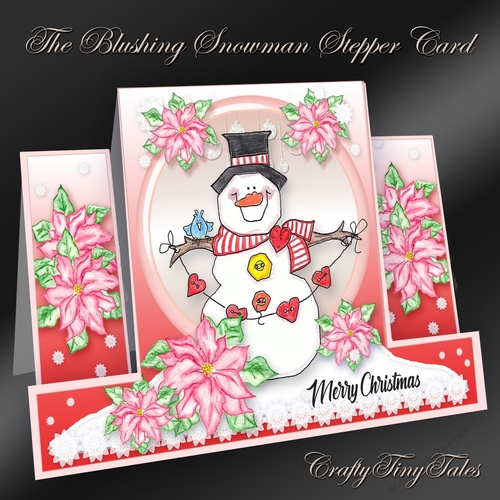 The Blushing Snowman Stepper Card Kit-8