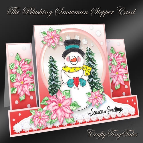 The Blushing Snowman Stepper Card Kit-9