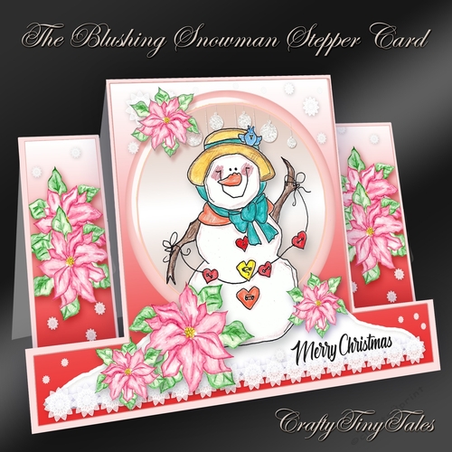 The Blushing Snowman Stepper Card Kit-10