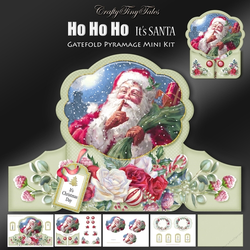 Ho Ho Ho Its Santa Gatefold Mini Kit-2
