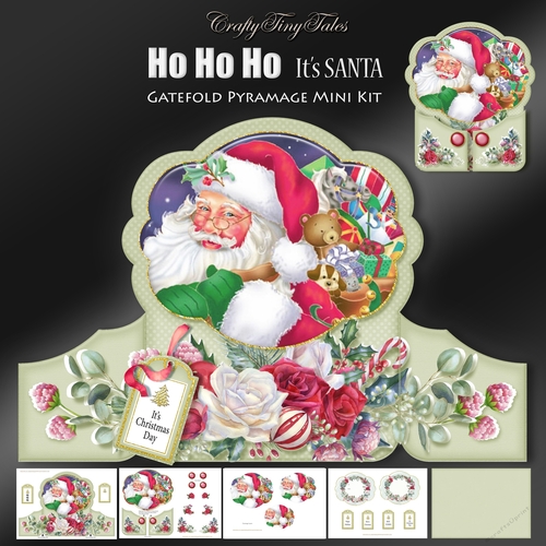 Ho Ho Ho Its Santa Gatefold Mini Kit-4