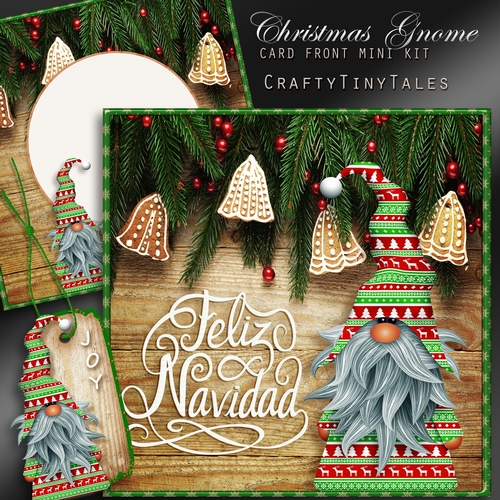 A Christmas Gnome Card Front Mini Kit-3