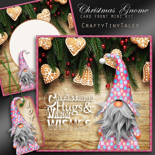 A Christmas Gnome Card Front Mini Kit-6