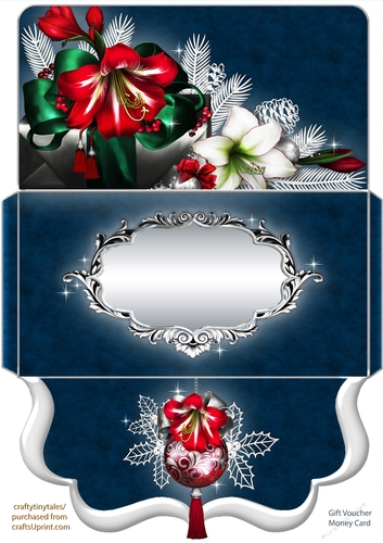 Holiday Amaryllisbloom Voucher Quick Card-3