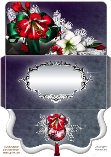 Holiday Amaryllisbloom Voucher Quick Card-5