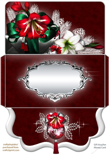 Holiday Amaryllisbloom Voucher Quick Card-6
