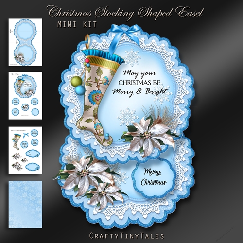 Christmas Stocking Shaped Easel Mini Kit-1 