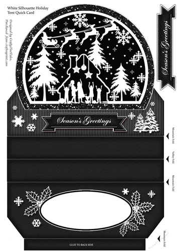 White_Silhouettes_Santa_and_Sleigh_Quick Card-2
