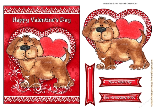 Valentines Pet Card Front Quick Card-10
