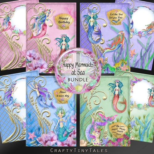 Happy Mermaids at Sea Bumper Kit-1 