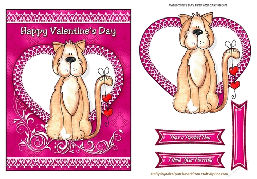 Valentines Pet Card Front Quick Card-3