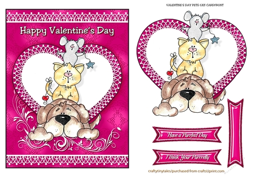 Valentines Pet Card Front Quick Card-4