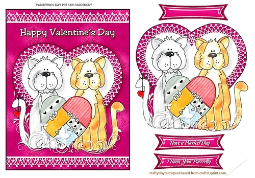 Valentines Pet Card Front Quick Card-5