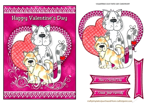 Valentines Pet Card Front Quick Card-6