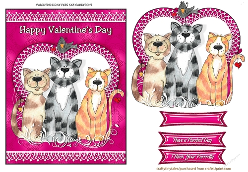 Valentines Pet Card Front Quick Card-9
