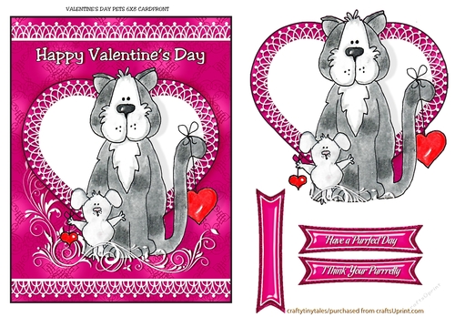 Valentines Pet Card Front Quick Card-10