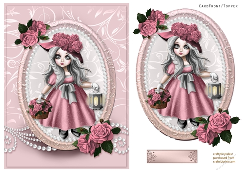 Rose Basket Doll Quick Card-1