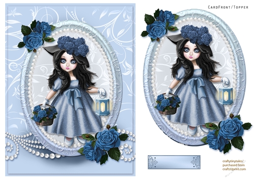 Rose Basket Doll Quick Card-2