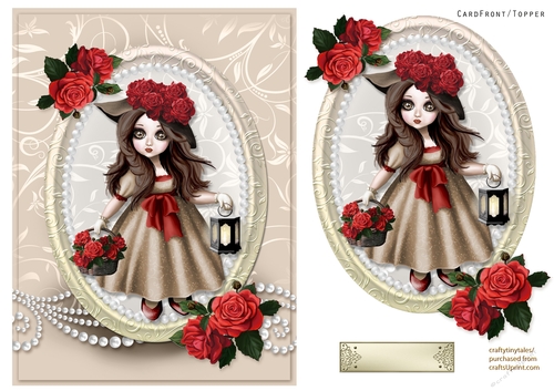 Rose Basket Doll Quick Card-3