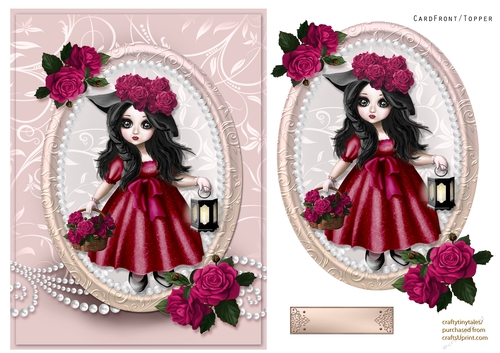 Rose Basket Doll Quick Card-5