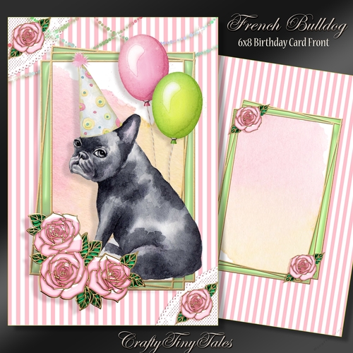 French Bulldog 6x8 Card Front Mini Kit-2