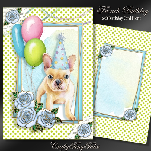 French Bulldog 6x8 Card Front Mini Kit-3