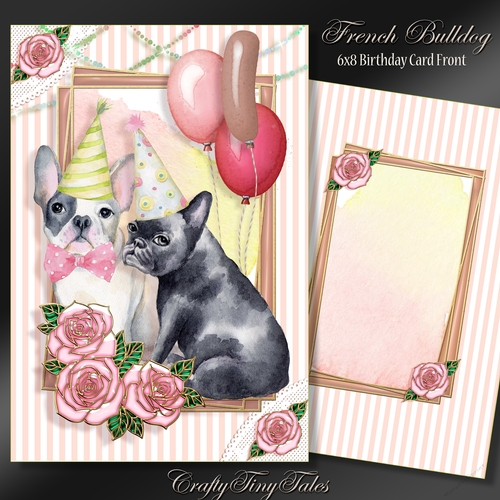 French Bulldog 6x8 Card Front Mini Kit-4