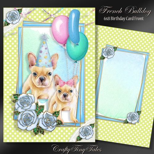 French Bulldog 6x8 Card Front Mini Kit-5