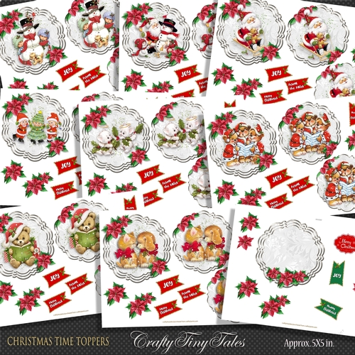 Christmas Time Eight Toppers Bumper Kit