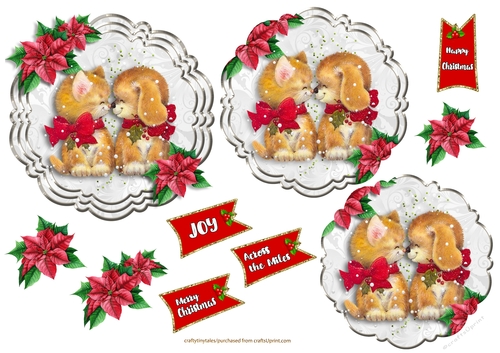Christmas Time Pyramage Toppers- (2)
