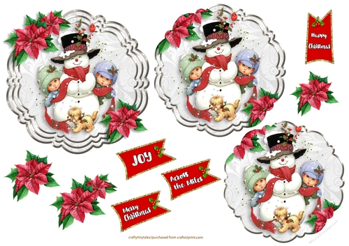 Christmas Time Pyramage Toppers- (3)