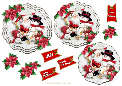Christmas Time Pyramage Toppers- (4)