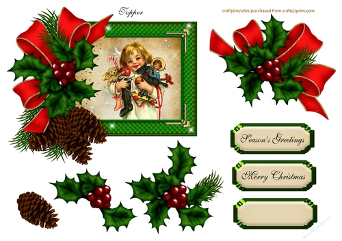 Vintage Christmas Topper-1
