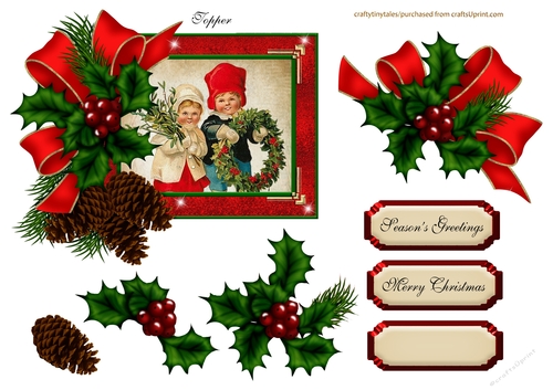 Vintage Christmas Topper-4