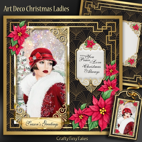Art Deco Christmas Ladies Mini Kit-2