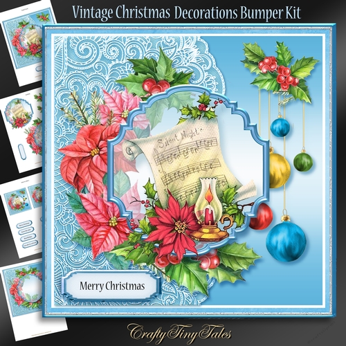 Vintage Christmas Decorations Mini Kit-2