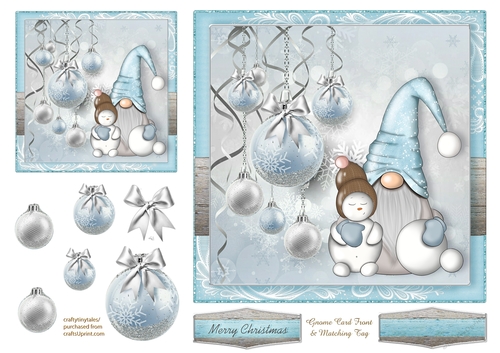Let it snow Xmas Gnome_Quick Card-3