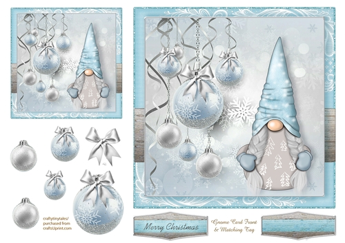 Let it snow Xmas Gnome_Quick Card-4