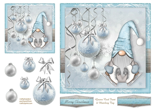 Let it snow Xmas Gnome_Quick Card-7