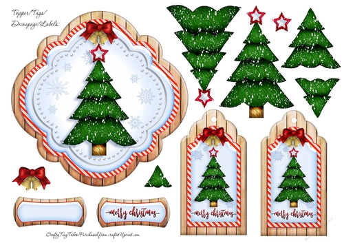 Xmas DecoupageTopper n Tags-3