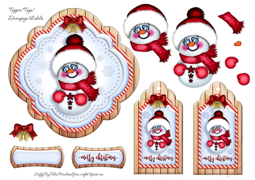Xmas DecoupageTopper n Tags-5