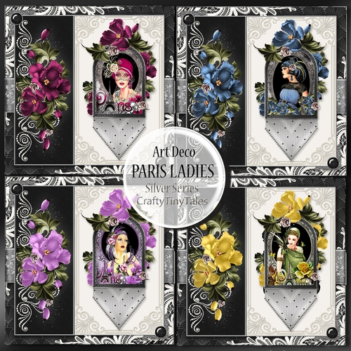 PARIS LADIES_Art Deco Silver Series- BUNDLE