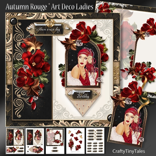 Autumn Rouge Art Deco Gold Series- 1