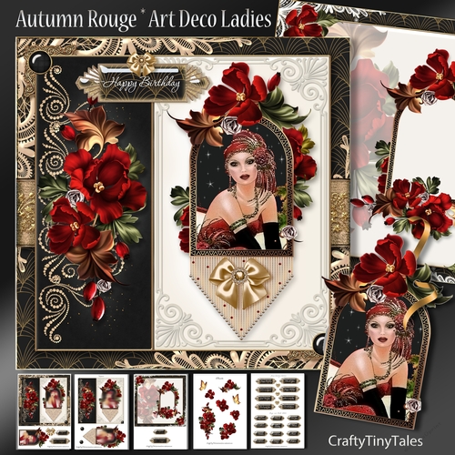 Autumn Rouge Art Deco Gold Series- 2
