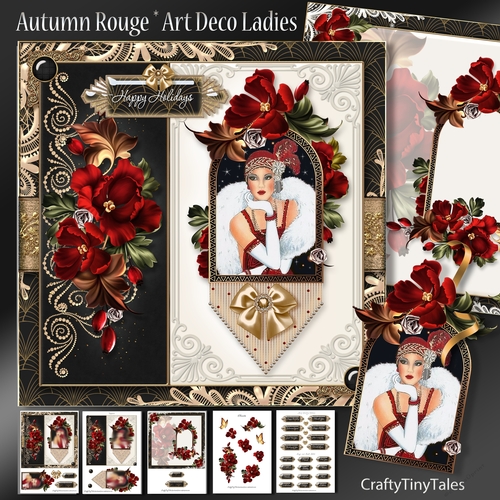 Autumn Rouge Art Deco Gold Series- 3