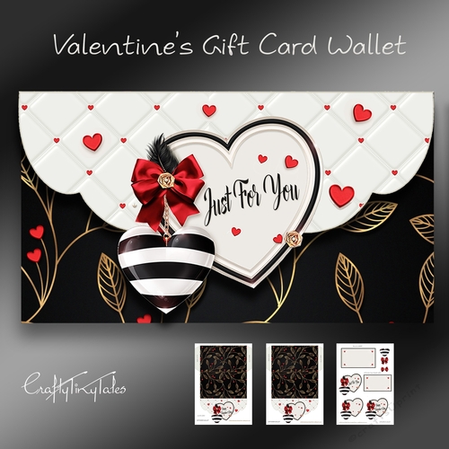 Valentines Gift Card Wallet Mini Kit