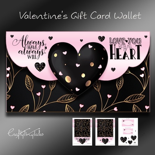 Valentines Gift Card Wallet Mini Kit-2